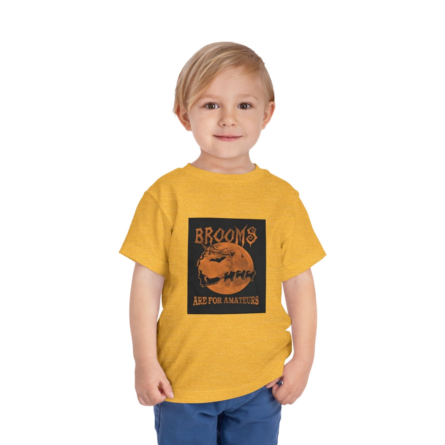 Brooms Are For Amateurs Toddler Unisex Short Sleeve Crewneck Tee