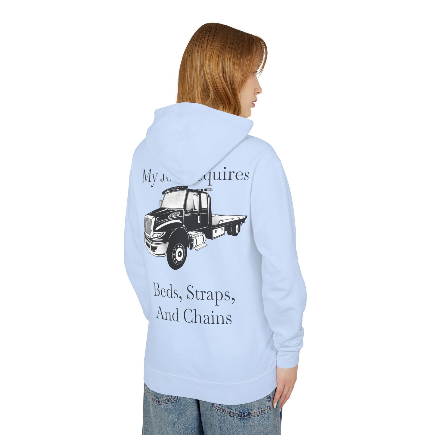 Beds, Straps, And Chains Unisex Lightweight Hoodie