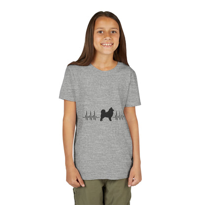My Heart Beats For Samoyeds Youth Unisex Short Sleeve Crewneck Tee