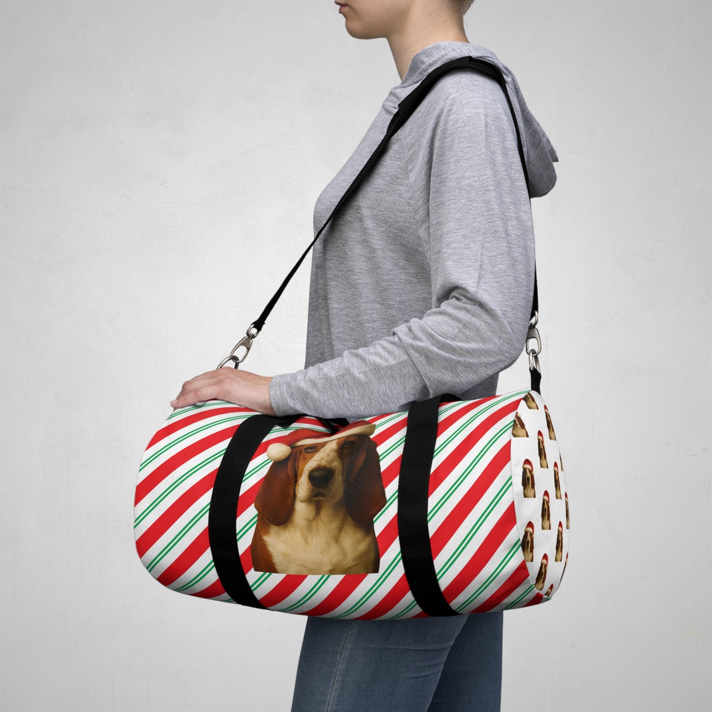 Santa Paws Basset Duffel Bag