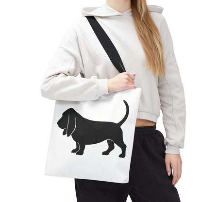 Basset Silhouette Tote Bag
