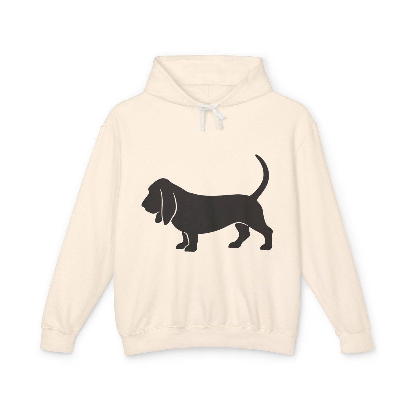 Basset Silhouette Unisex Lightweight Hoodie