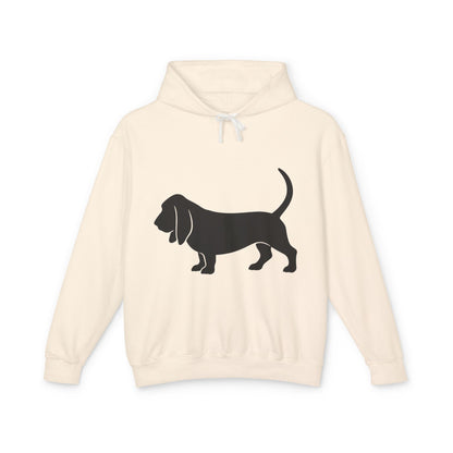 Basset Silhouette Unisex Lightweight Hoodie