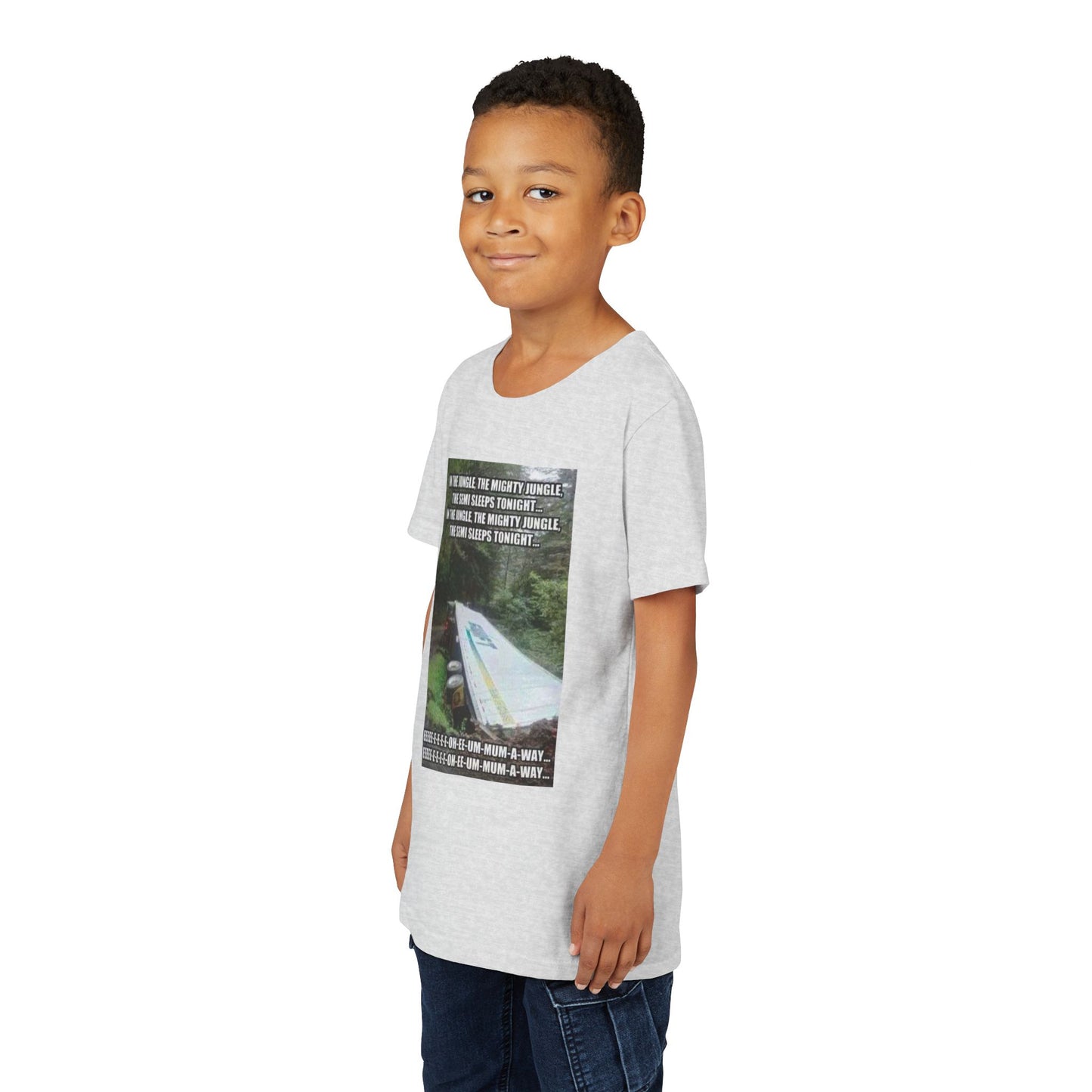 Semi Sleeps Youth Unisex Short Sleeve Crewneck Tee