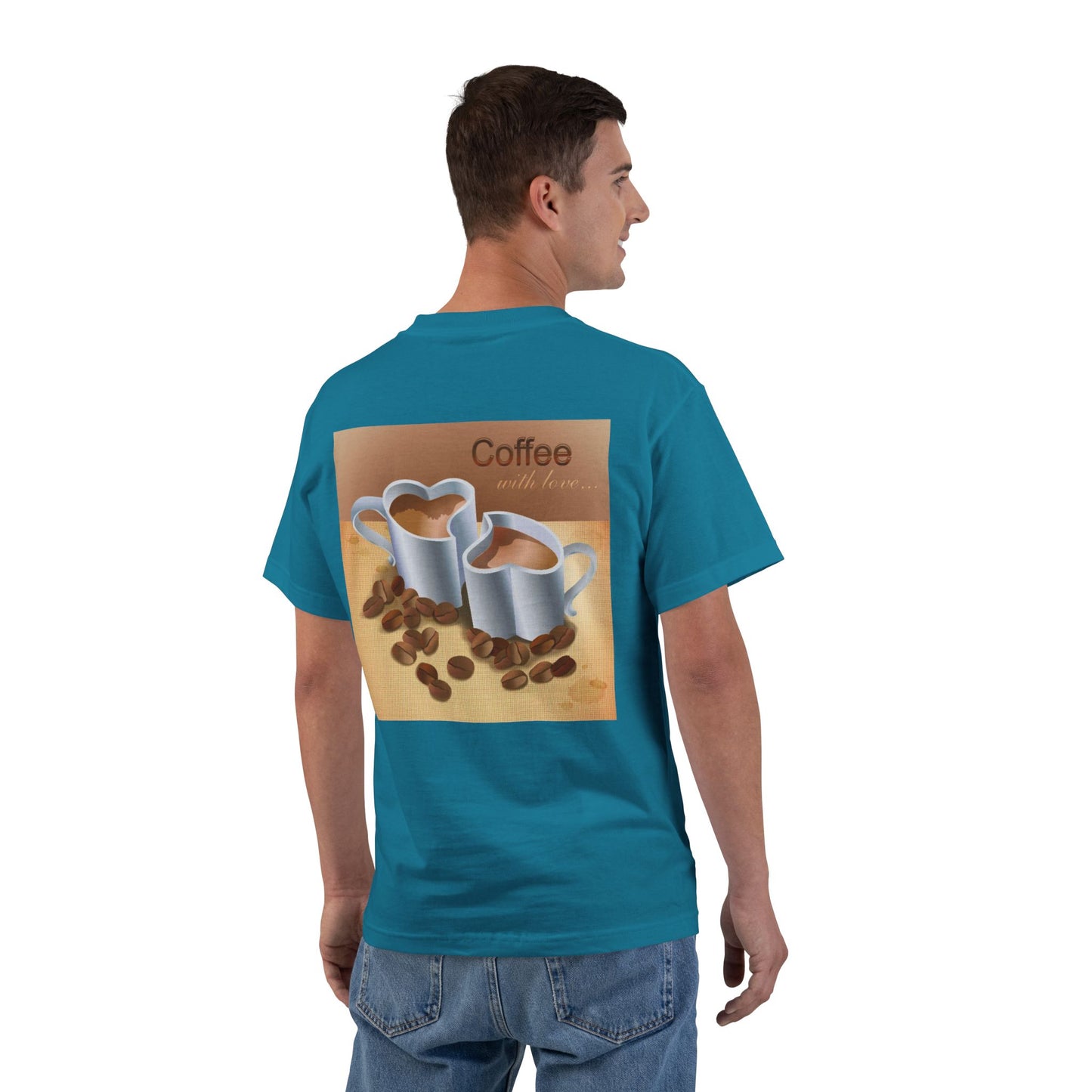 Coffee With Love Men's Short-Sleeve Crewneck Tee