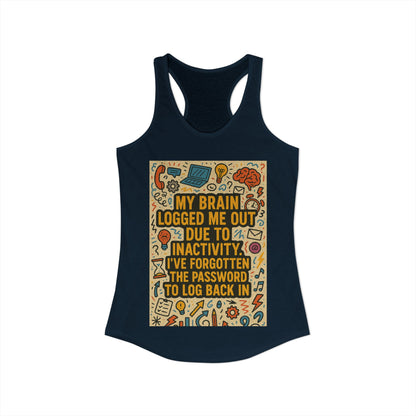 Logged Out Women's Racerback Tank