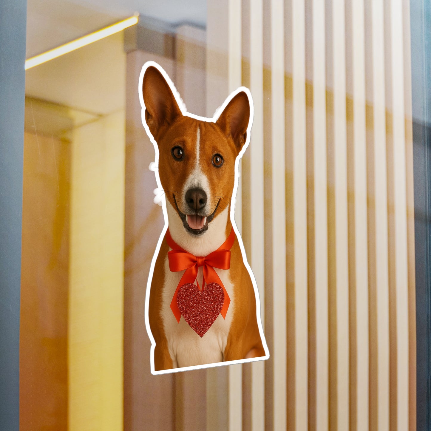 Cupid's Companion Basenji Vinyl Decal