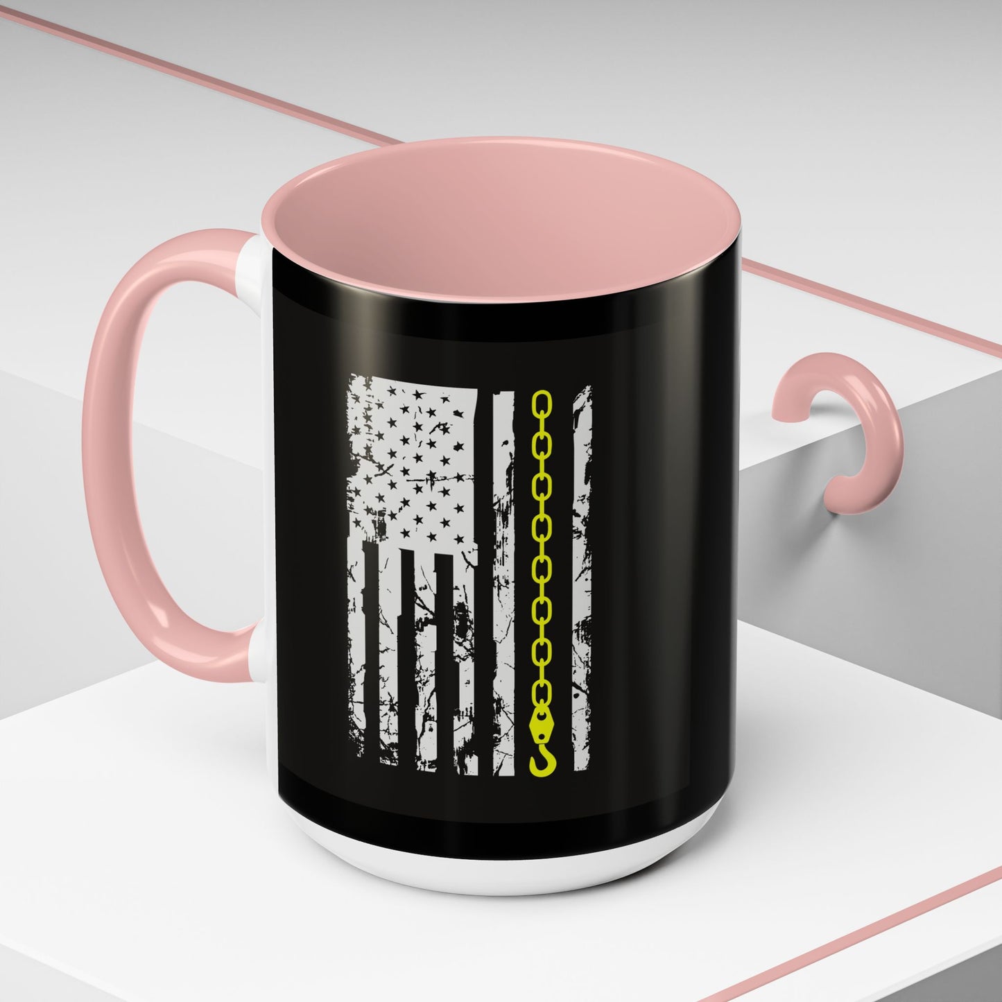 Thin Yellow Line 2-Tone Coffee Mug