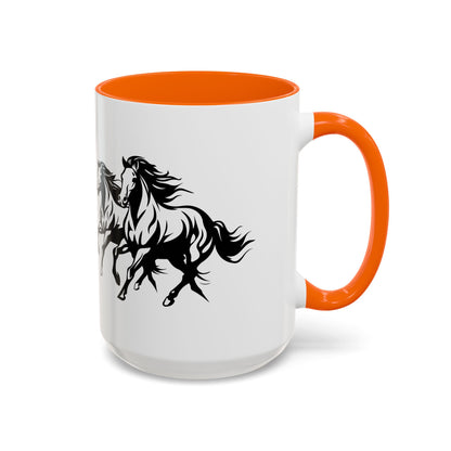 Horsin' Around 2-Tone Coffee Mug