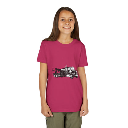 Heavy Tow Truck Youth Unisex Short Sleeve Crewneck Tee