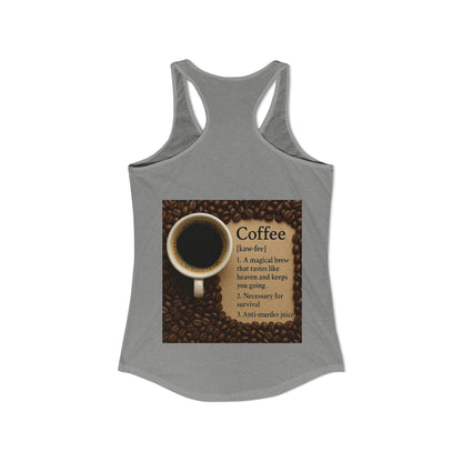 Coffee Definition Women's Racerback Tank