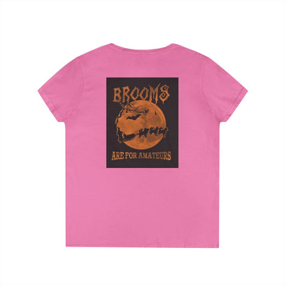 Brooms Are For Amateurs Women's V-Neck T-Shirt
