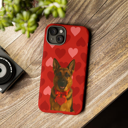 Cupid's Companion German Shepherd iPhone Case