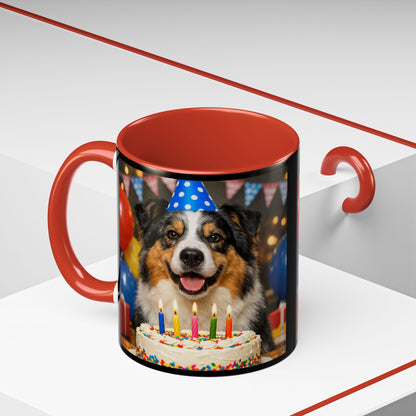 Birthday Buddy Aussie 2-Tone Coffee Mug