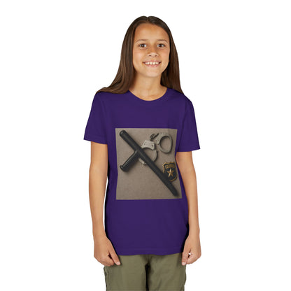 Law Enforcement Appreciation Youth Unisex Short Sleeve Crewneck Tee
