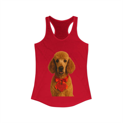 Cupid's Companion Poodle Women's Racerback Tank