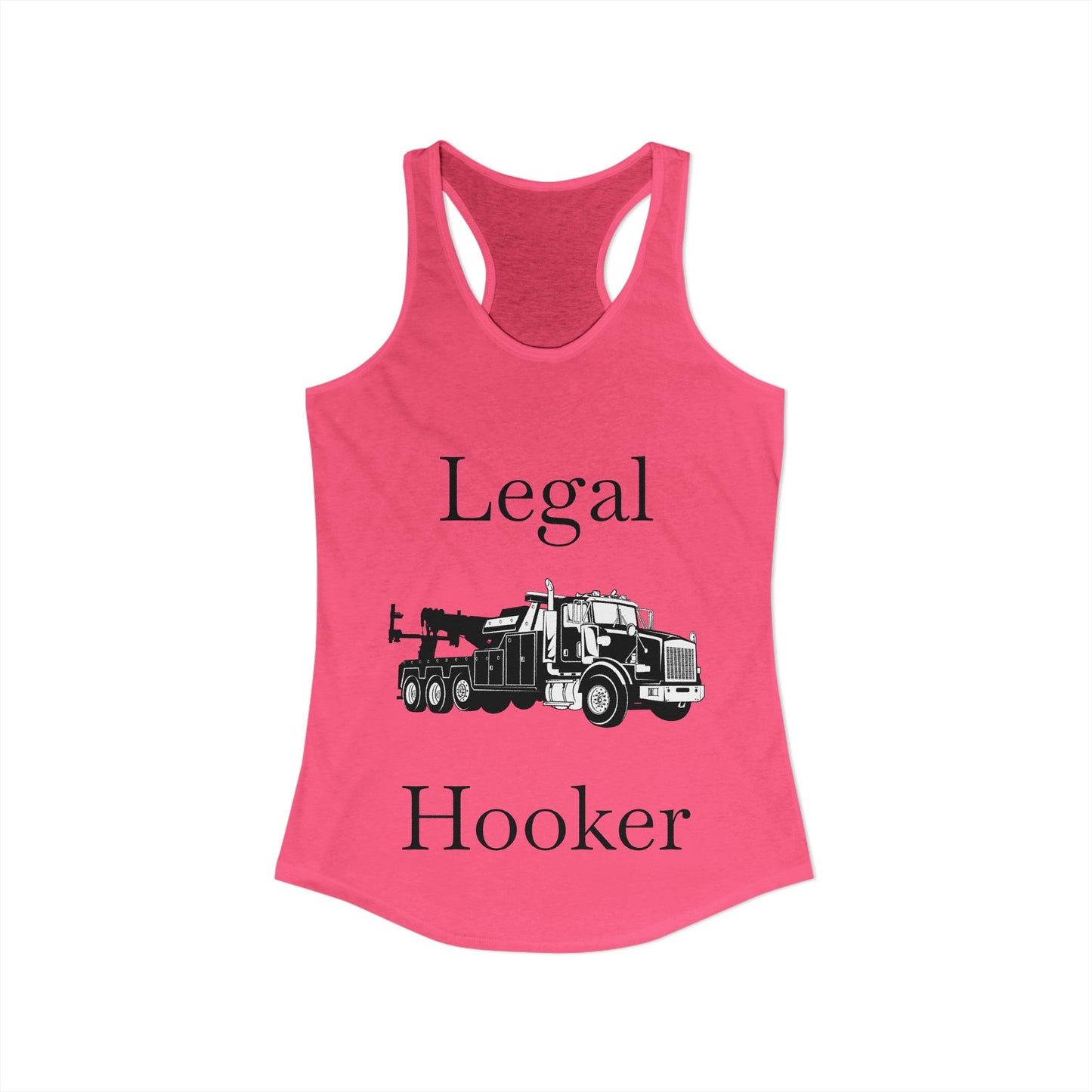 Legal H**ker Heavy Tow Truck Women's Racerback Tank