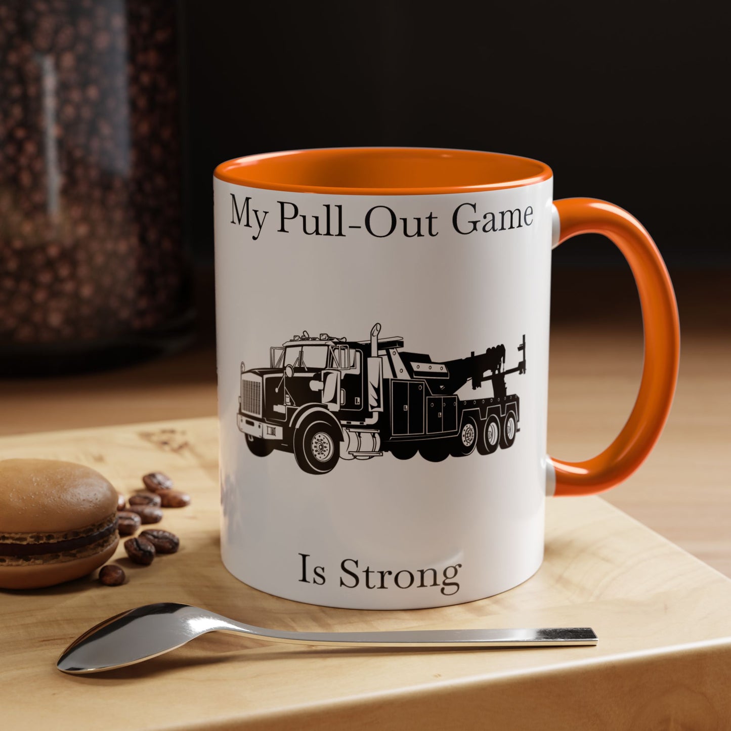 Pull Out Heavy Tow Truck 2-Tone Coffee Mug
