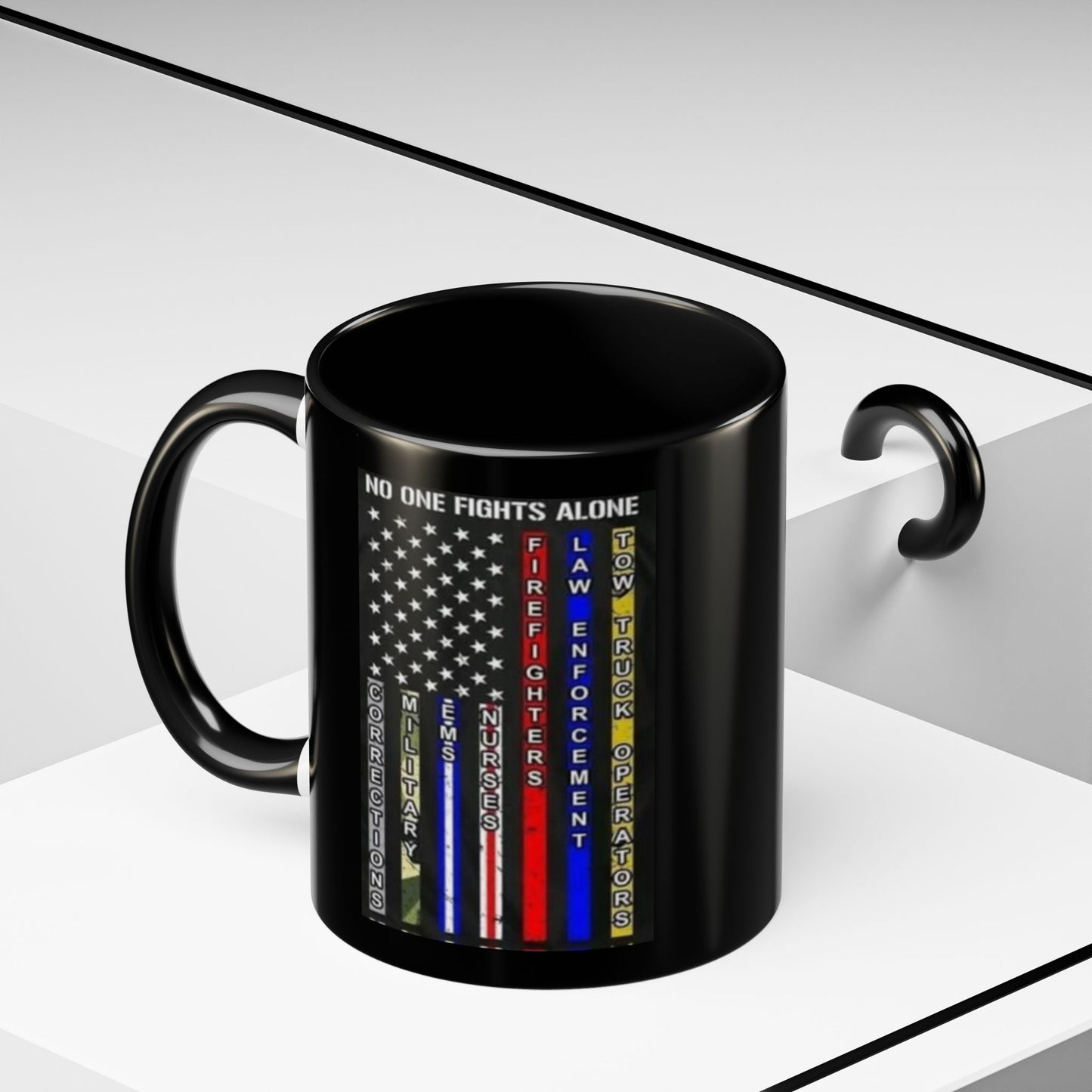 No One Fights Alone 2-Tone Coffee Mug