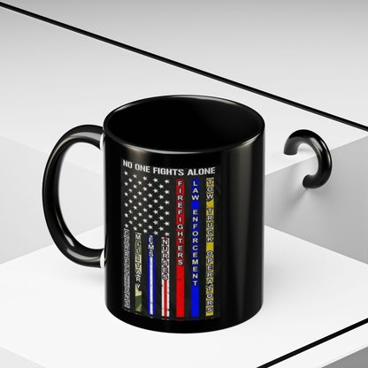 No One Fights Alone 2-Tone Coffee Mug