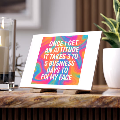Fix My Face Ceramic Photo Tile