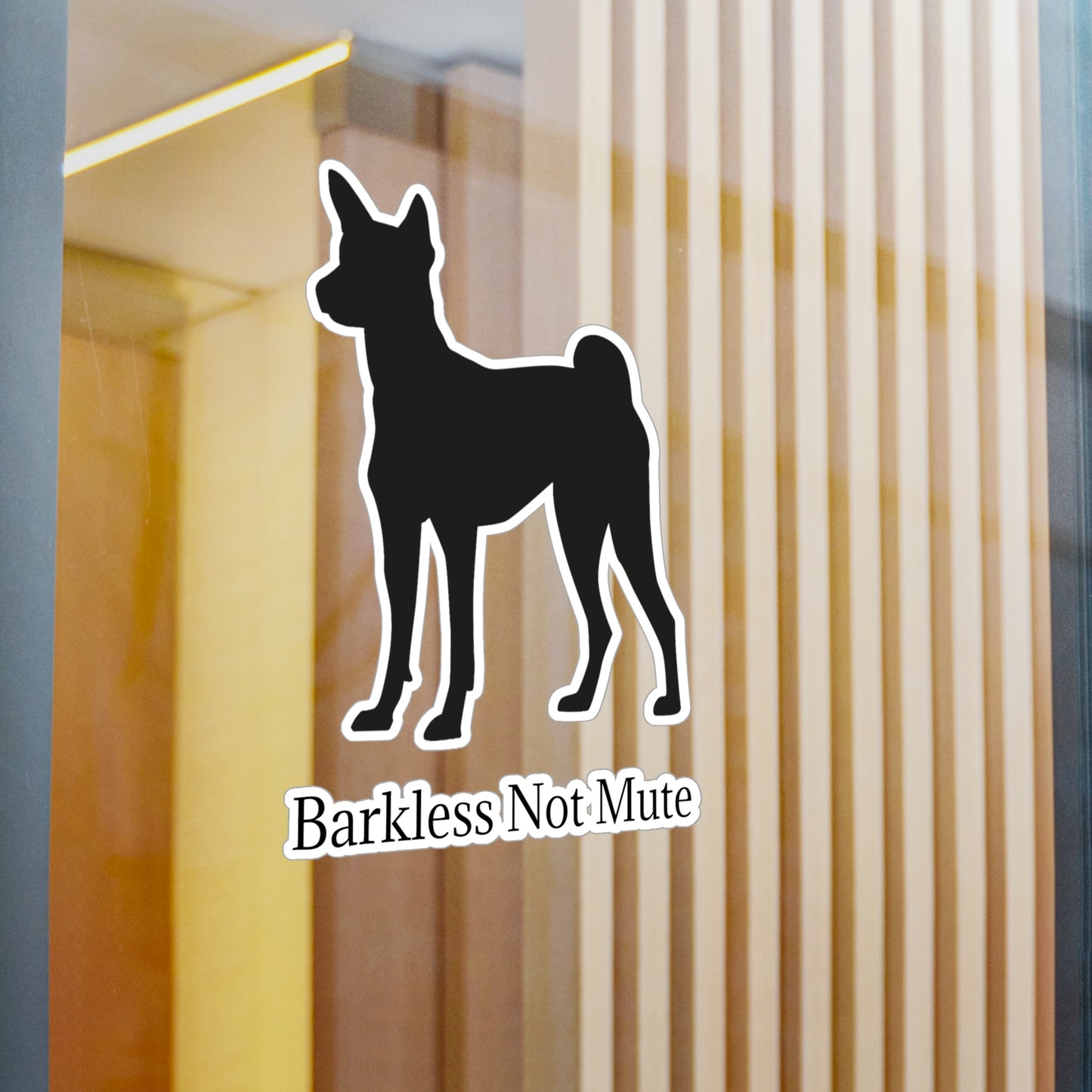 Barkless Not Mute Vinyl Decal