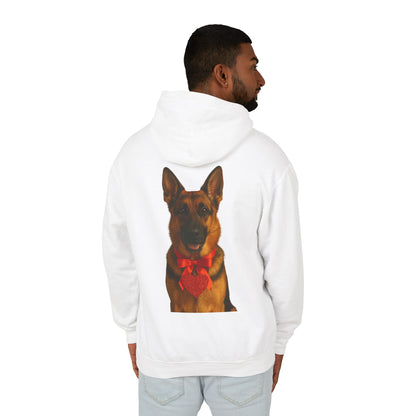 Cupid's Companion German Shepherd Unisex Lightweight Hoodie