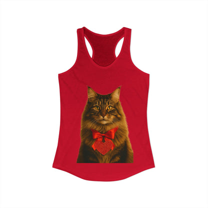 Cupid's Companion Cat Women's Racerback Tank