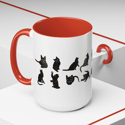Cats 2-Tone Coffee Mug