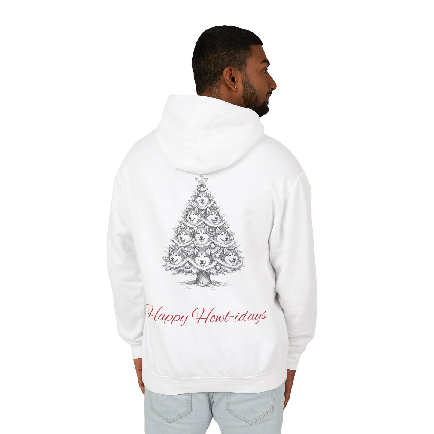 Happy Howl-idays Unisex Lightweight Hoodie