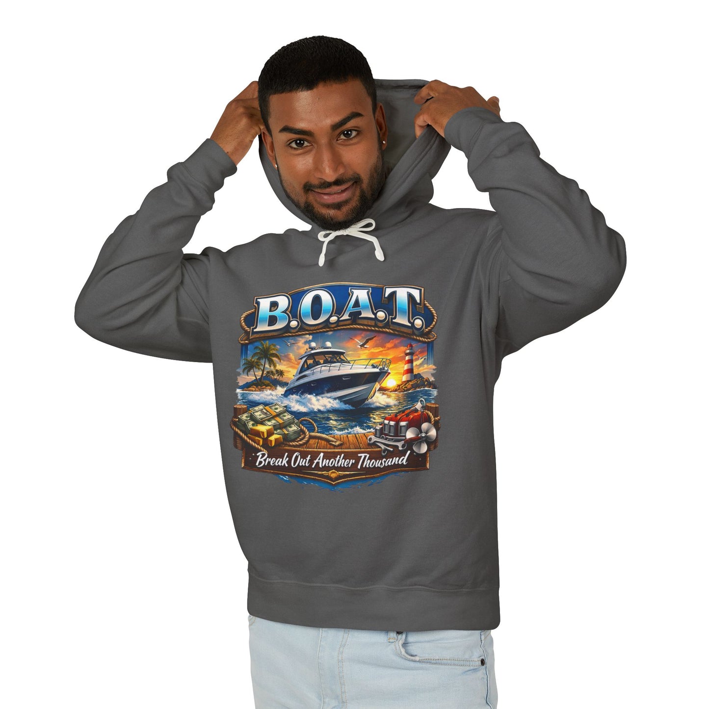 B.O.A.T. Unisex Lightweight Hoodie