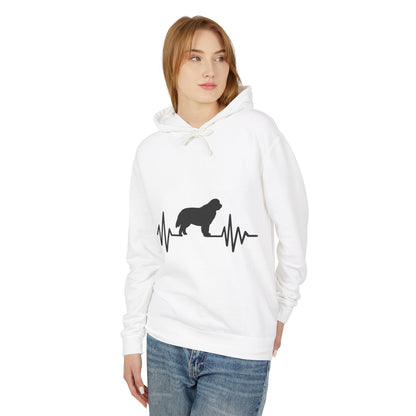 My Heart Beats For Newfies Unisex Lightweight Hoodie