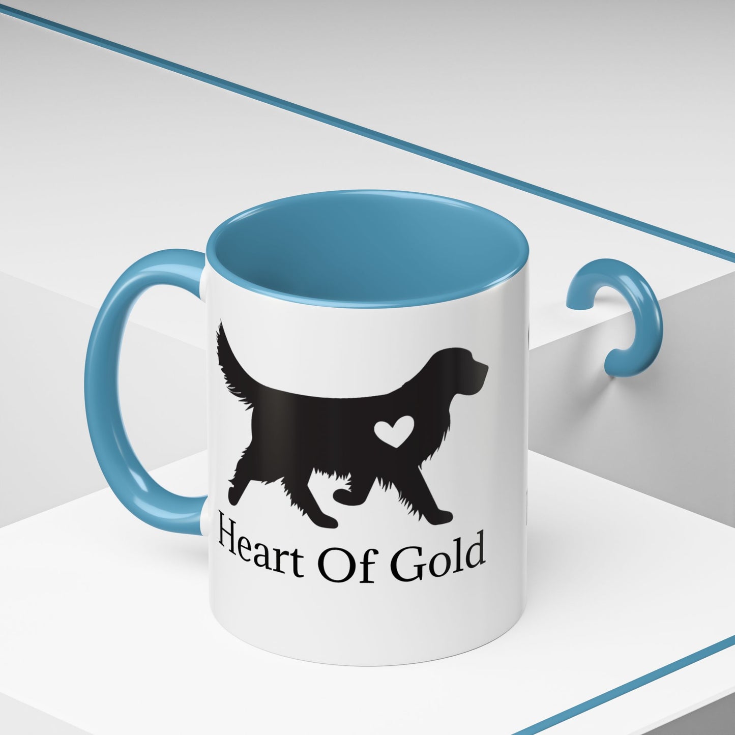 Heart Of Gold 2-Tone Coffee Mug