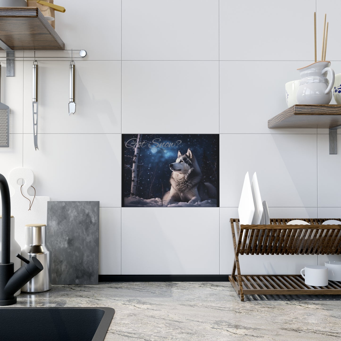 Got Snow? Ceramic Photo Tile