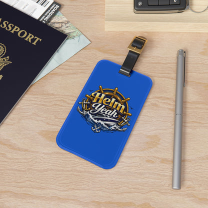 Helm Yeah Leather Strap Luggage Tag