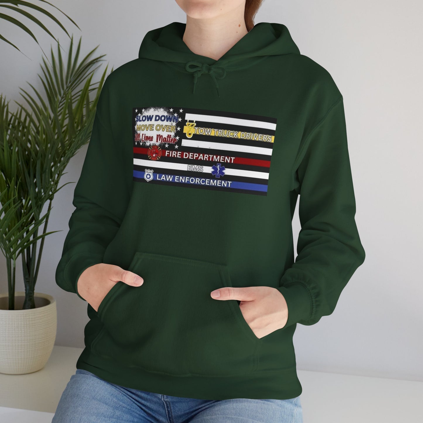 Slow Down Move Over Flag Unisex Hoodie