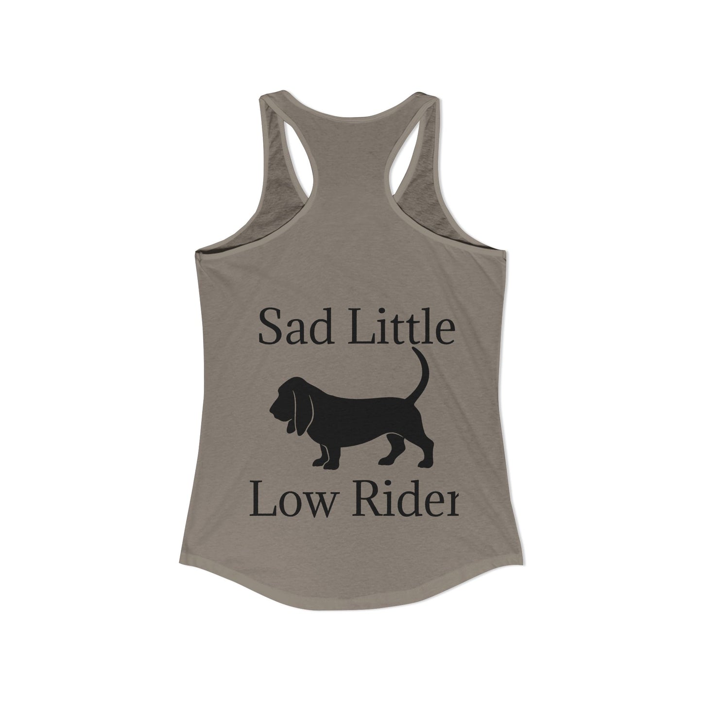Sad Little Low Rider Women's Racerback Tank