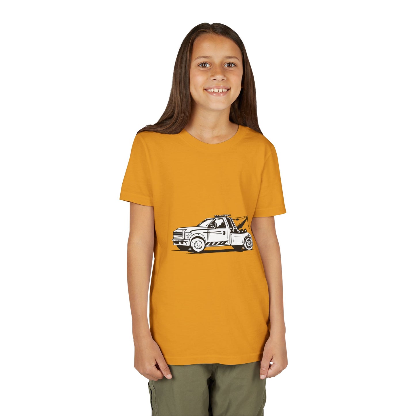 Wheel Lift Tow Truck Youth Unisex Short Sleeve Crewneck Tee