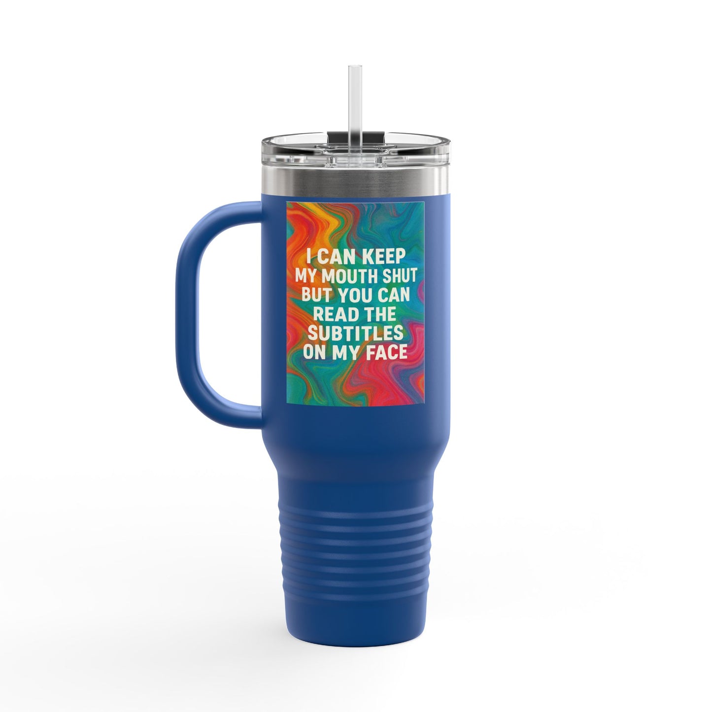 Subtitles Insulated Travel Mug