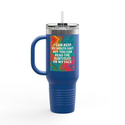 Subtitles Insulated Travel Mug