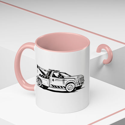 Wheel Lift Tow Truck 2-Tone Coffee Mug