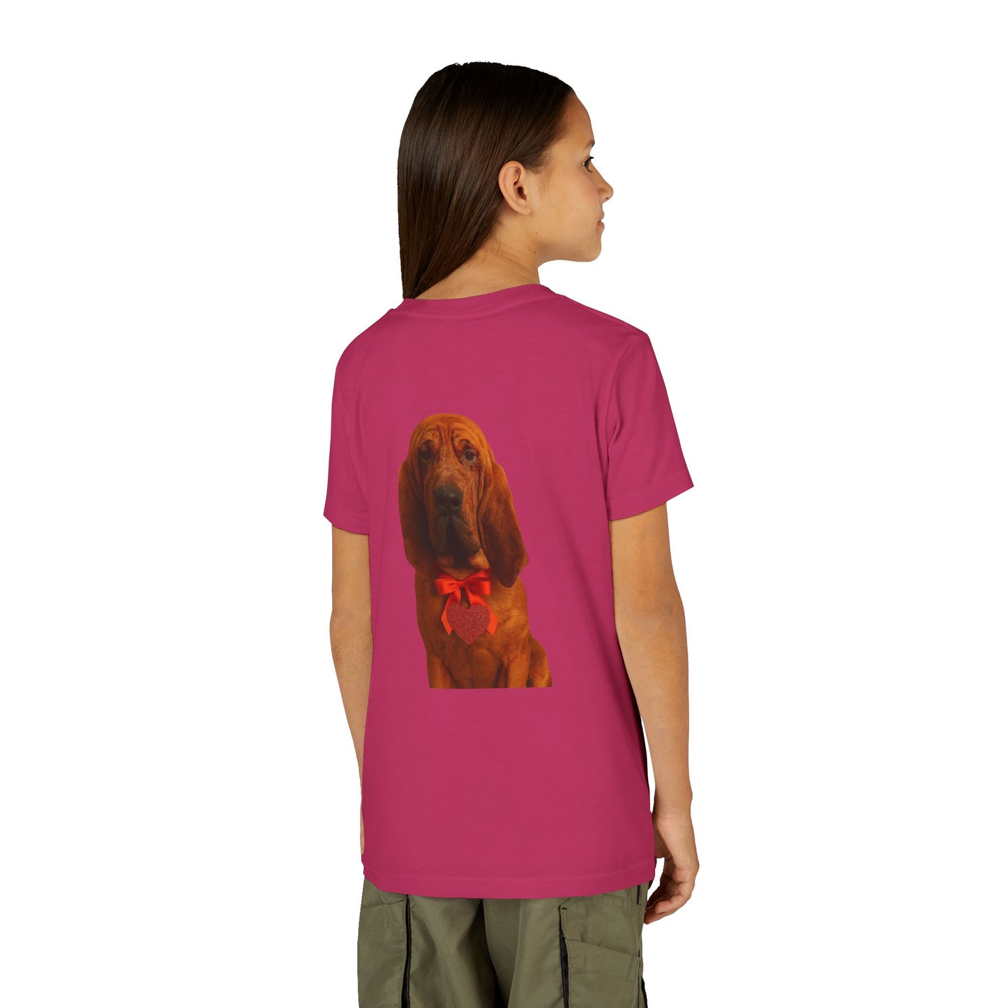 Cupid's Companion Bloodhound Youth Unisex Short Sleeve Crewneck Tee