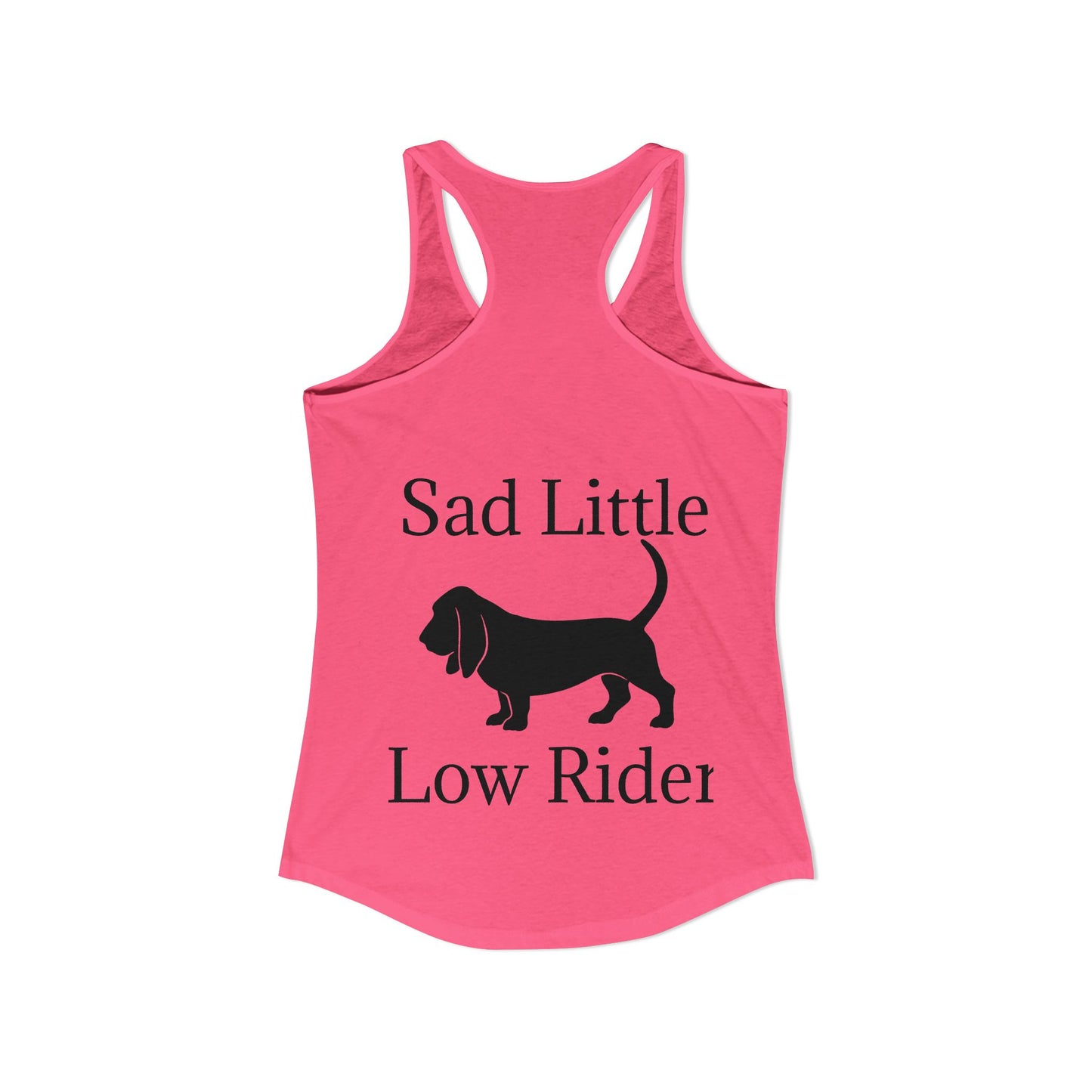 Sad Little Low Rider Women's Racerback Tank