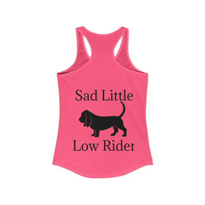 Sad Little Low Rider Women's Racerback Tank
