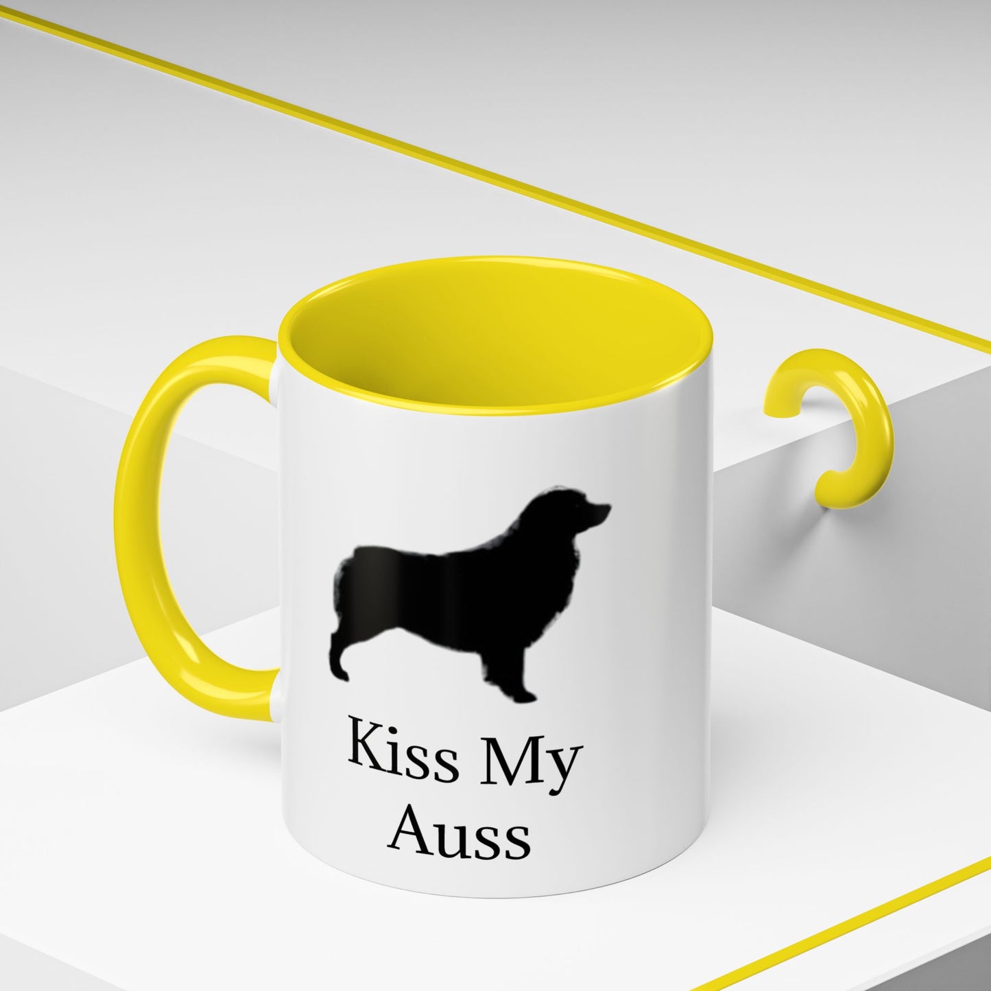 Kiss My Auss 2-Tone Coffee Mug
