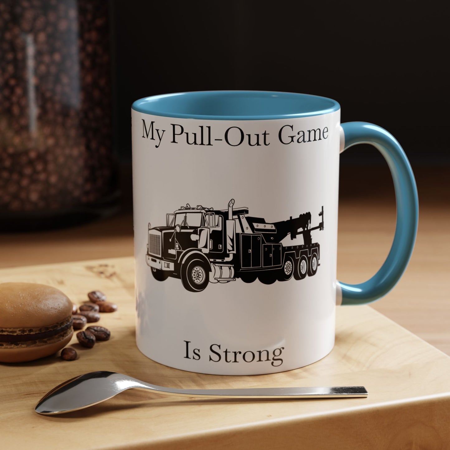 Pull Out Heavy Tow Truck 2-Tone Coffee Mug