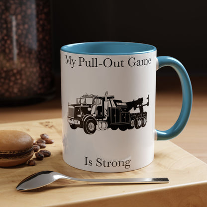 Pull Out Heavy Tow Truck 2-Tone Coffee Mug