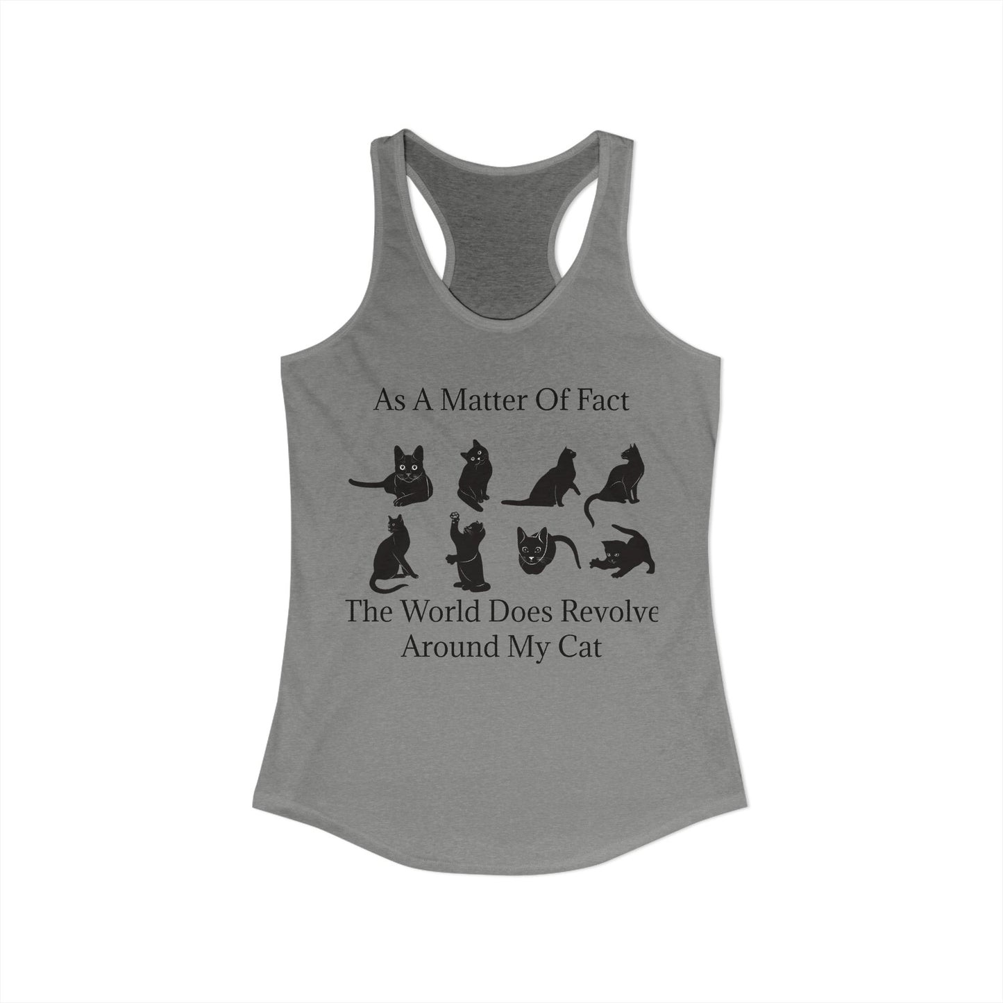 Matter Of Fact Cat Women's Racerback Tank
