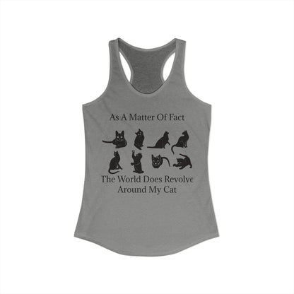 Matter Of Fact Cat Women's Racerback Tank