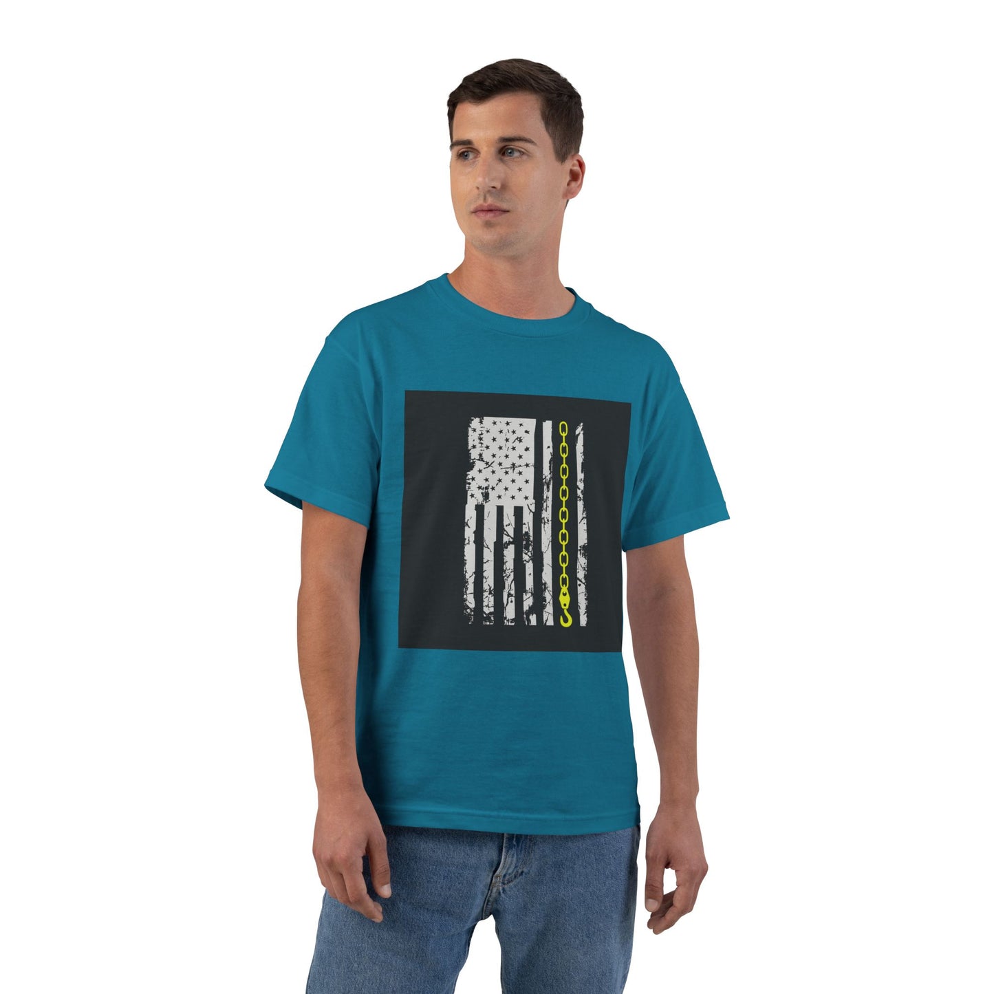 Thin Yellow Line Men's Short-Sleeve Crewneck Tee